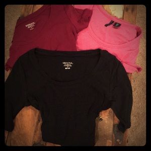 3 scoop neck tops for $8